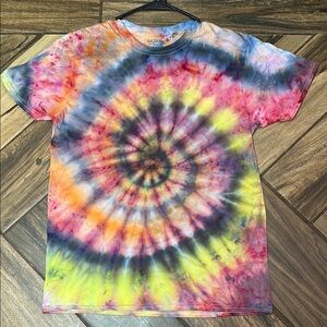 Tye dye Multicolor Spiral t shirt
